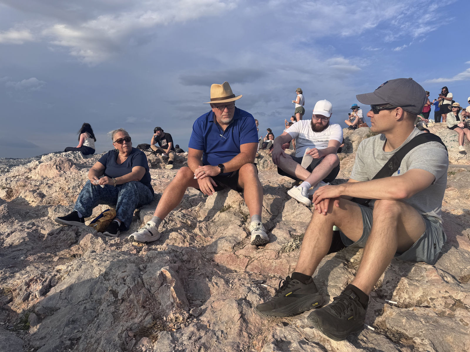 Hope Sojourns team members gathered on Mars Hill in Athens